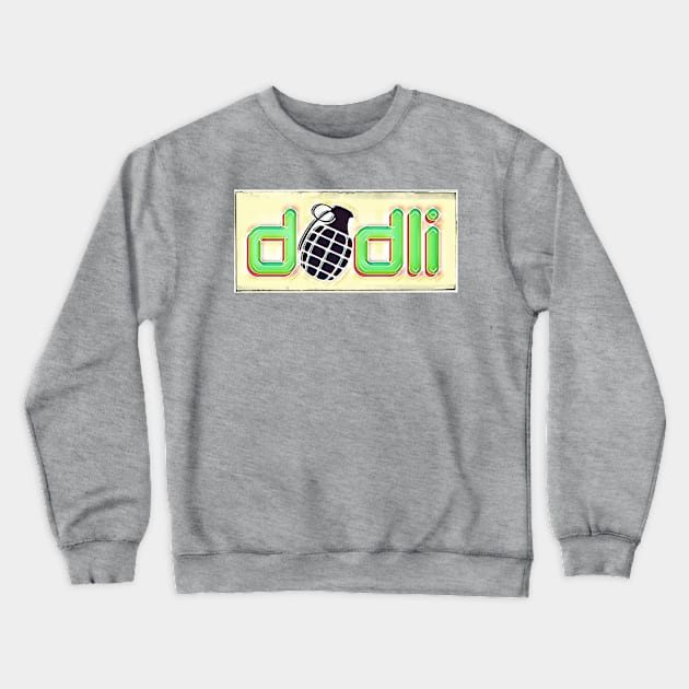 Dadli Black Pineapple Logo Crewneck Sweatshirt by Digz